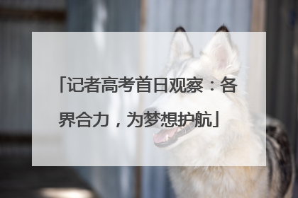 记者高考首日观察：各界合力，为梦想护航