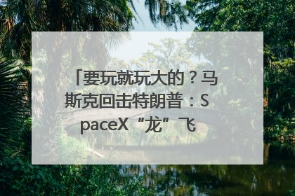 要玩就玩大的？马斯克回击特朗普：SpaceX“龙”飞船将立即退役！