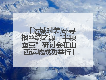 运城时装周·寻根丝绸之源“半颗蚕茧”研讨会在山西运城成功举行