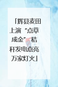 辉县麦田上演“点草成金” 秸秆发电点亮万家灯火