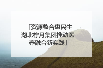资源整合惠民生 湖北柠月集团推动医养融合新实践