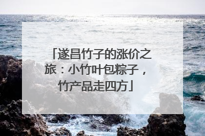遂昌竹子的涨价之旅：小竹叶包粽子，竹产品走四方
