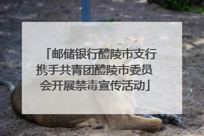 邮储银行醴陵市支行携手共青团醴陵市委员会开展禁毒宣传活动