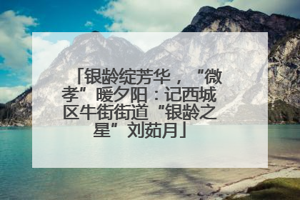银龄绽芳华，“微孝”暖夕阳：记西城区牛街街道“银龄之星”刘茹月