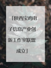 陕西宝鸡电子信息产业创新工作室联盟成立