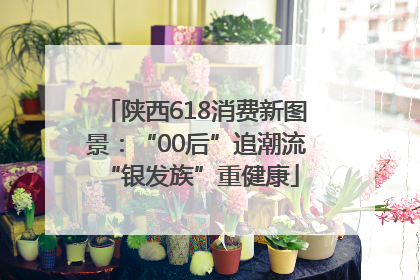 陕西618消费新图景：“00后”追潮流 “银发族”重健康
