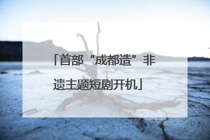 首部“成都造”非遗主题短剧开机