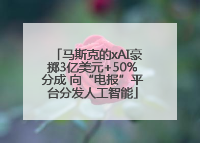 马斯克的xAI豪掷3亿美元+50%分成 向“电报”平台分发人工智能