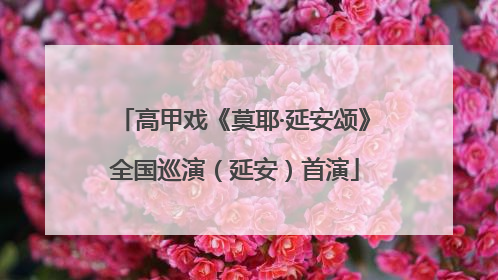 高甲戏《莫耶·延安颂》全国巡演（延安）首演