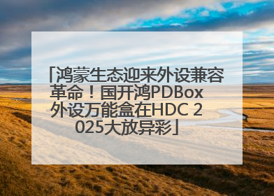 鸿蒙生态迎来外设兼容革命！国开鸿PDBox外设万能盒在HDC 2025大放异彩