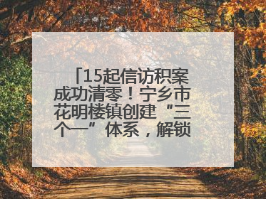 15起信访积案成功清零！宁乡市花明楼镇创建“三个一”体系，解锁基层治理新姿势