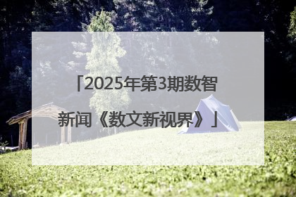 2025年第3期数智新闻《数文新视界》