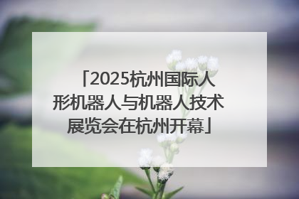2025杭州国际人形机器人与机器人技术展览会在杭州开幕