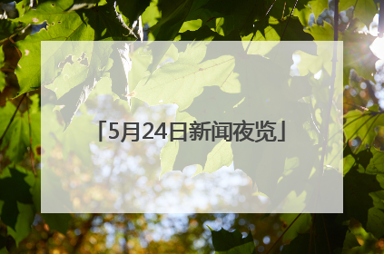 5月24日新闻夜览