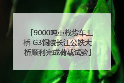 9000吨重载货车上桥 G3铜陵长江公铁大桥顺利完成荷载试验