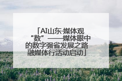 AI山东·媒体观“数”——媒体眼中的数字强省发展之路融媒体行活动启动