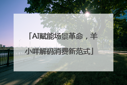 AI赋能场景革命，羊小咩解码消费新范式